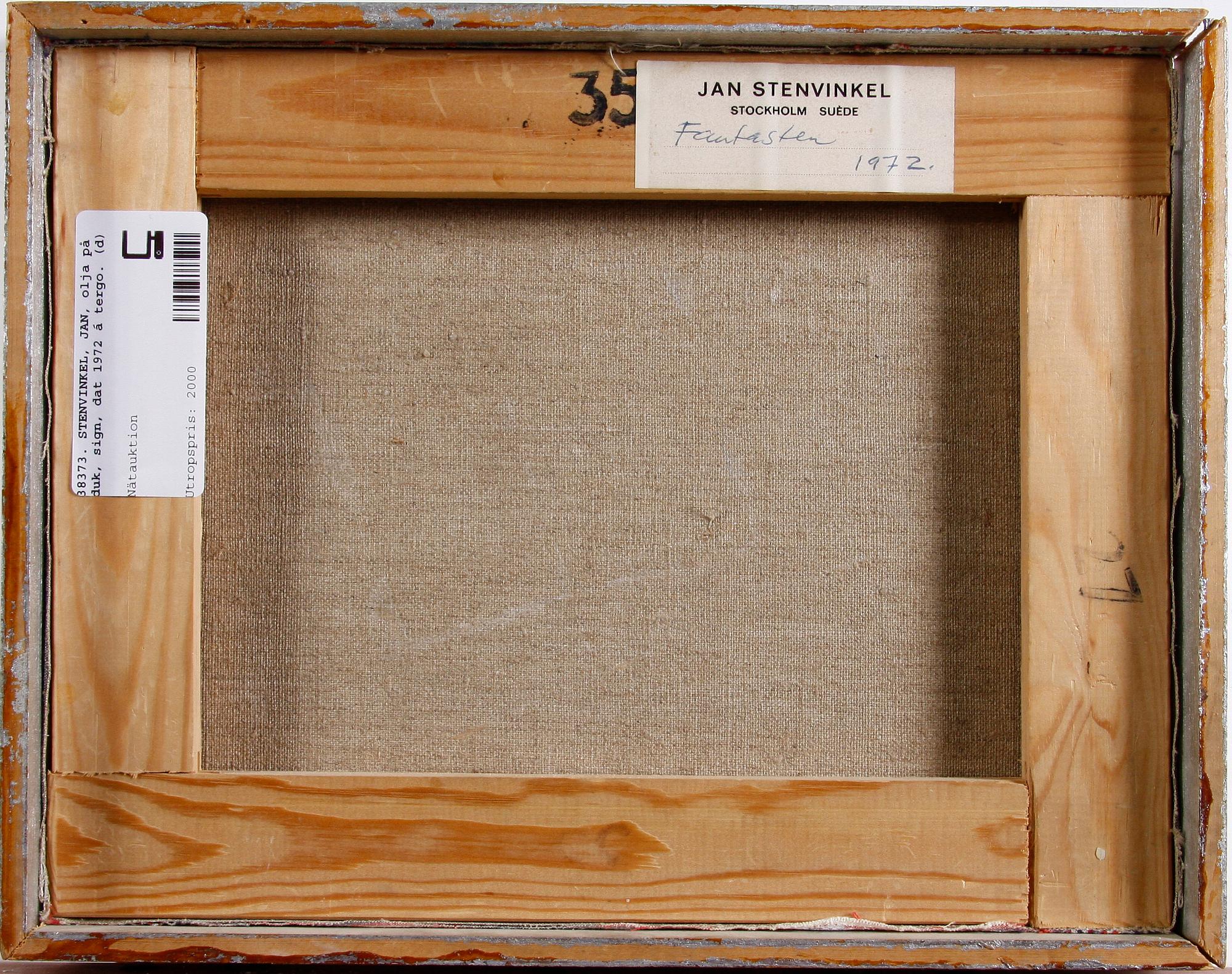 STENVINKEL, JAN, olja på duk, sign, dat 1972 á tergo.