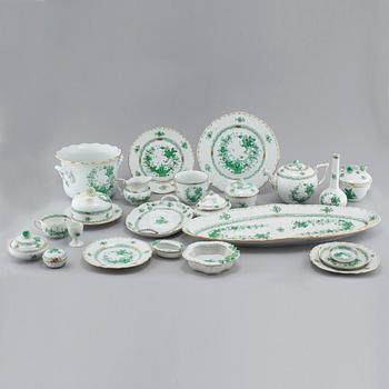 48 pieces of porcelain tableware from Herend, model "Indian Basket", 20th century.