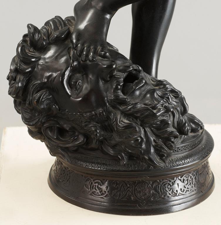 Jean Antonin Marius Mercié, "David vainqueur" (= The winner David).