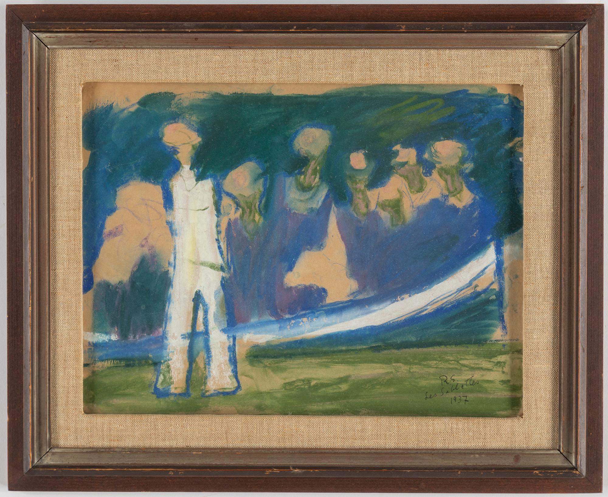 RAGNAR SANDBERG, watercolour & gouache, signed and dated Les Sablettes 1937.
