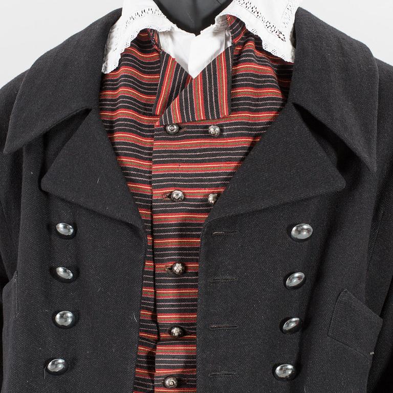 A Swedish male folklore costume from Luggude Skåne, later part of the 20th entury.