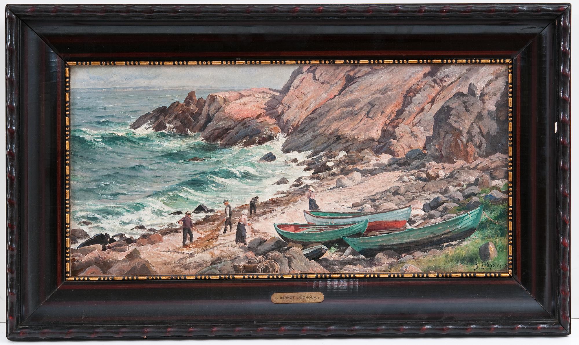 Berndt Lindholm, KALASTAJAT KUIVAAVAT VERKKOJAAN.