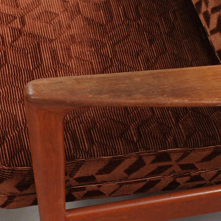 FÅTÖLJ SAMT FOTPALL, "Duxiesta set 4", Folke Ohlsson, Dux, Ljungs industrier AB, Malmö, 1960-tal.