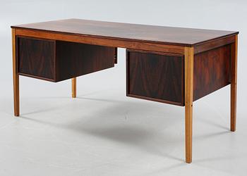 A Torbjørn Afdal, palisander desk, Bruksbo for Haug Snekkeri AS, 1960s.
