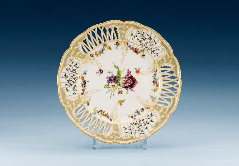 A Berlin KPM dessert dish, end of 19th Century.