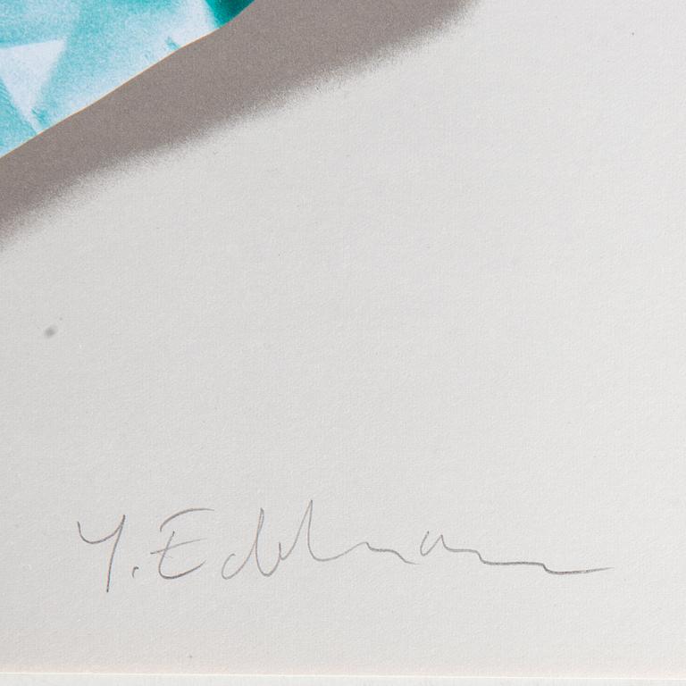 Yrjö Edelmann, lithograph in colours, signed 58/99.