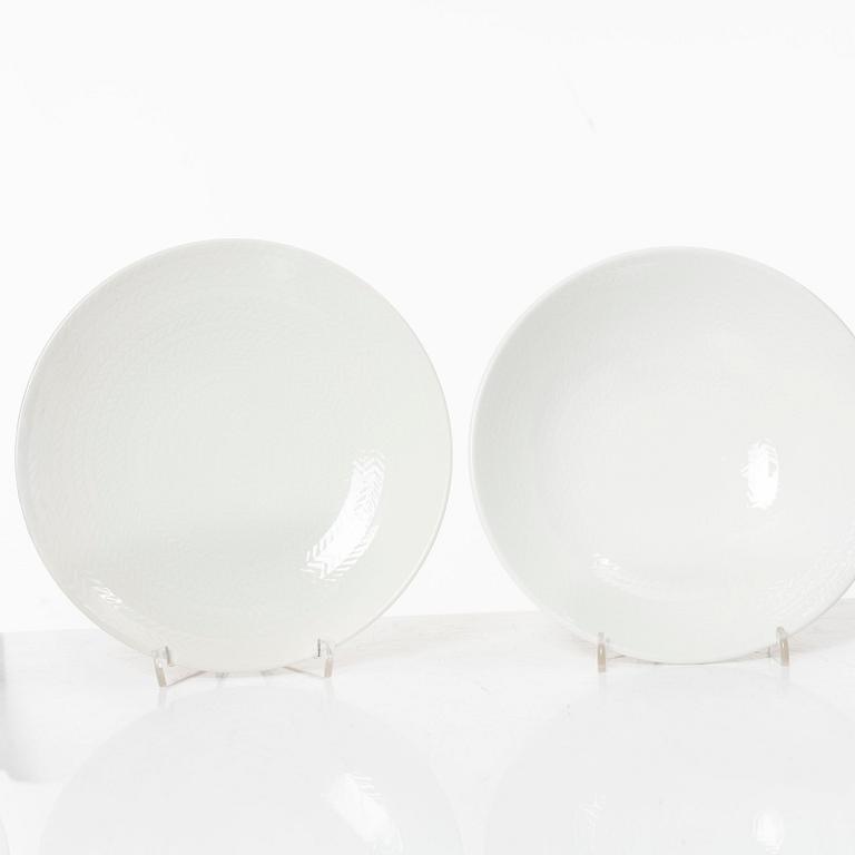 Hertha Bengtson, dinner and coffee service, 'Blå Eld', Rörstrand (63 pieces).