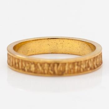 Björn Weckström, Ring "Lapp gold", 18K guld. Lapponia 1972.