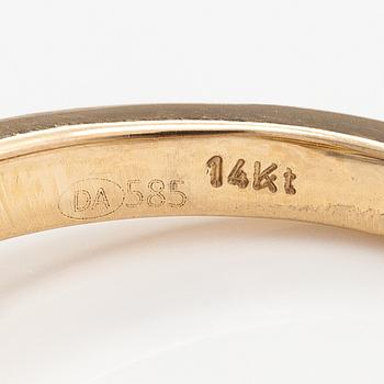 Sormus, 14K kultaa, timantteja n. 1.54 ct yht.