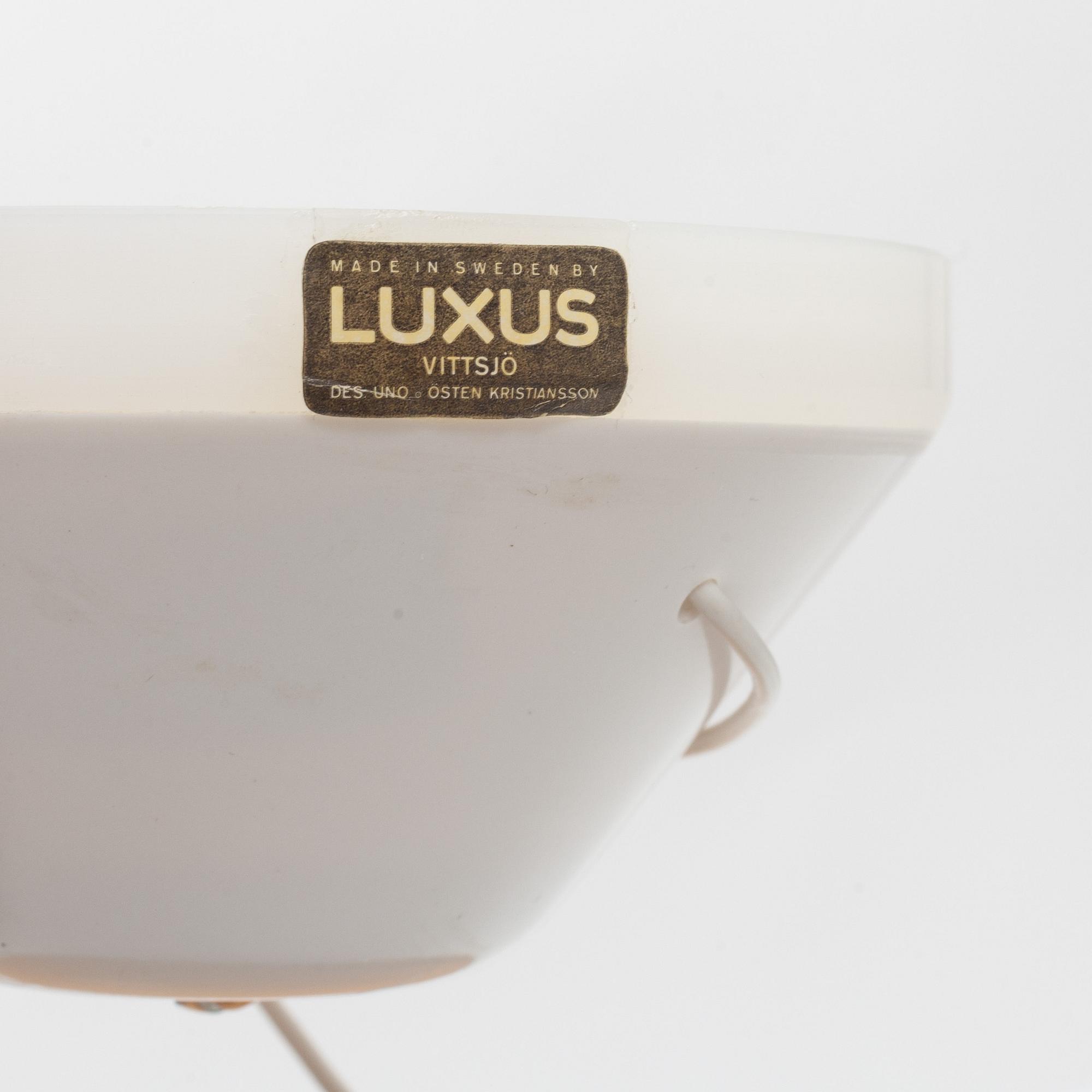 Uno & Östen Kristiansson, taklampa, "Ufo", modell 565, Luxus, Vittsjö, 1960-tal.