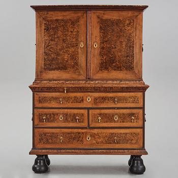 A Swedish late Baroque alder root cabinet.