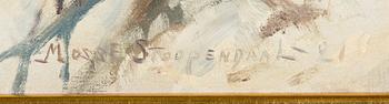 Mosse Stoopendaal, oil on canvas, signed and dated-21.