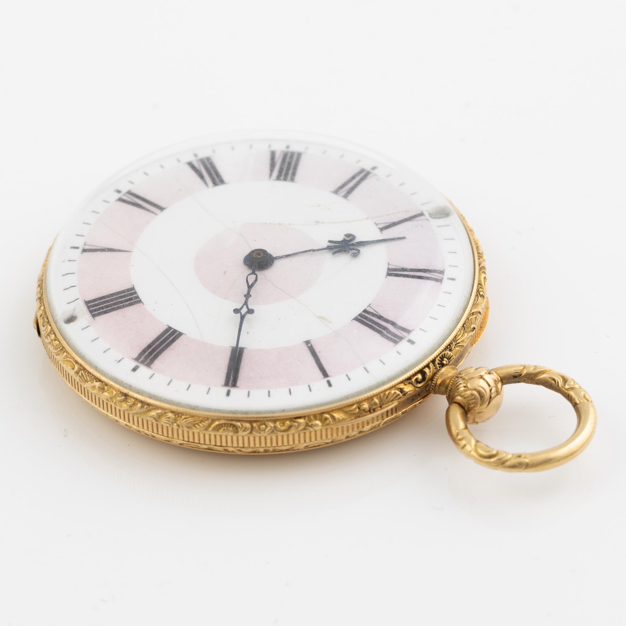 Pocket watch, 42 mm.