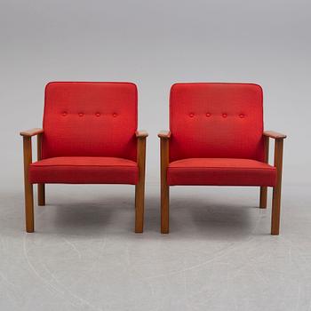 A pair of circa 196s easy chairs.