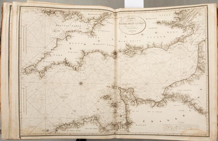 Gustaf af Klint, book, "Sweden's Maritime Atlas", 1797-1815.