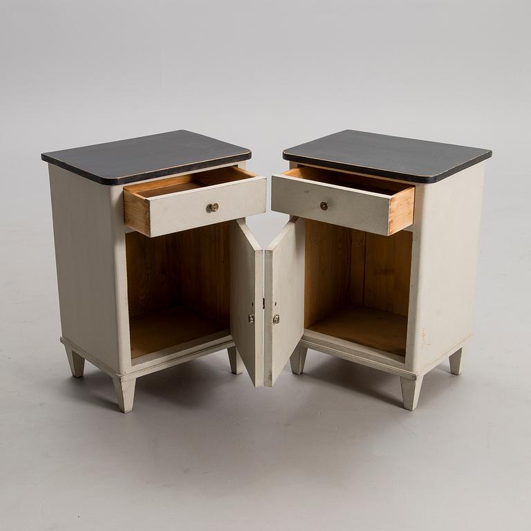 YÖPÖYTÄPARI, kustavilaistyyli, 1900-luku.