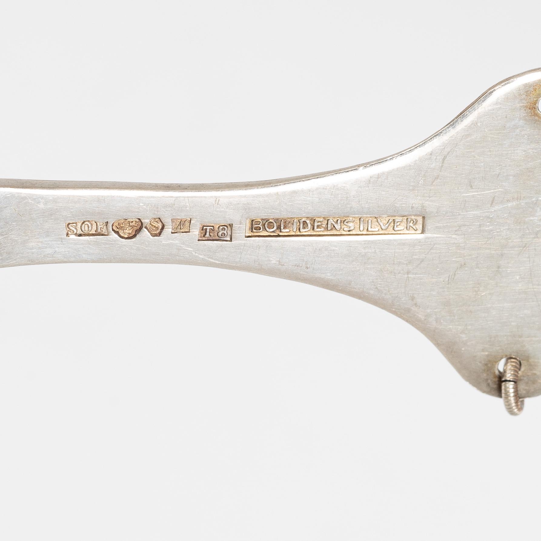 Cutlery, 62 pcs, silver, Sweden, including Bolidensilver, Sven O Falk, Nederkalix 1945.