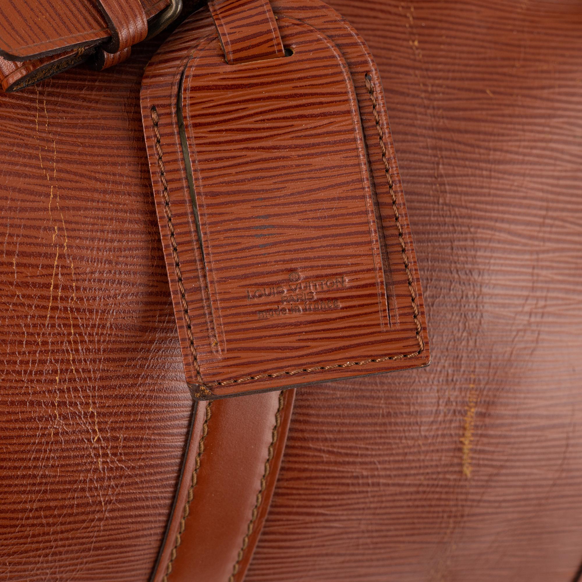 Louis Vuitton, an Epi 'Keepall 55' weekendbag, 1987.
