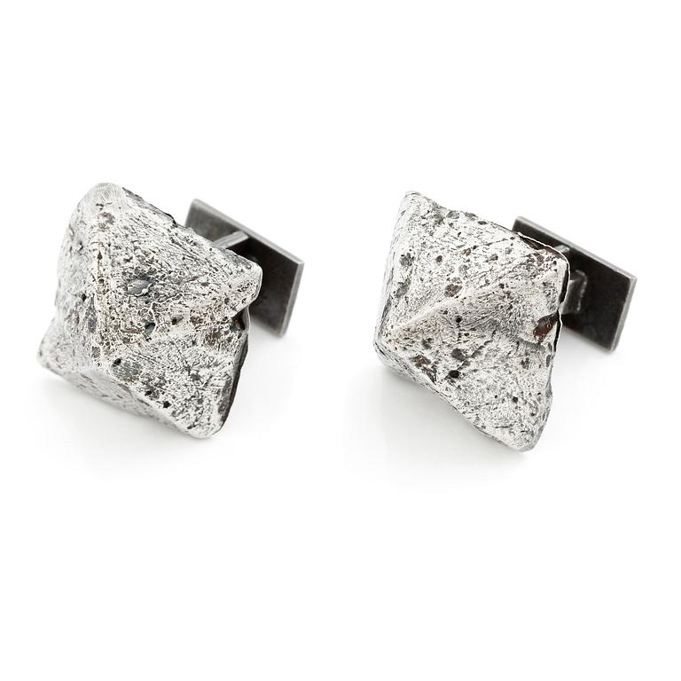 Björn Weckström, a pair of cufflinks, silver, Helsinki 1964.