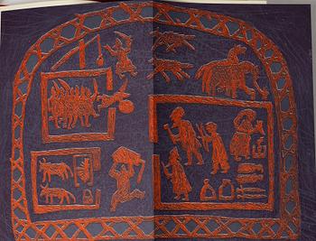 Jordi Arkö, Colour lithographic portfolios/bookworks, 2 pcs, "The Longships" by Frans G Bengtsson, 1991.