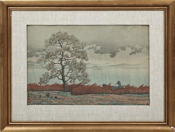Kawase Bunjiro Hasui · KAWASE BUNJIRO HASUI, träsnitt, sign.
