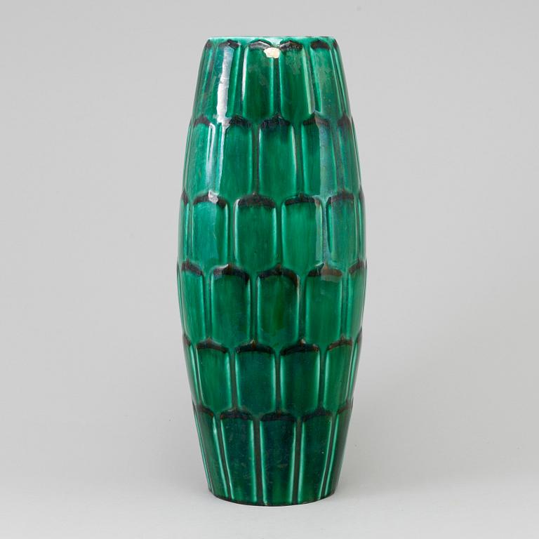 An 'Adria' earthenware floor vase from Upsala Ekeby, mid 20th Century.
