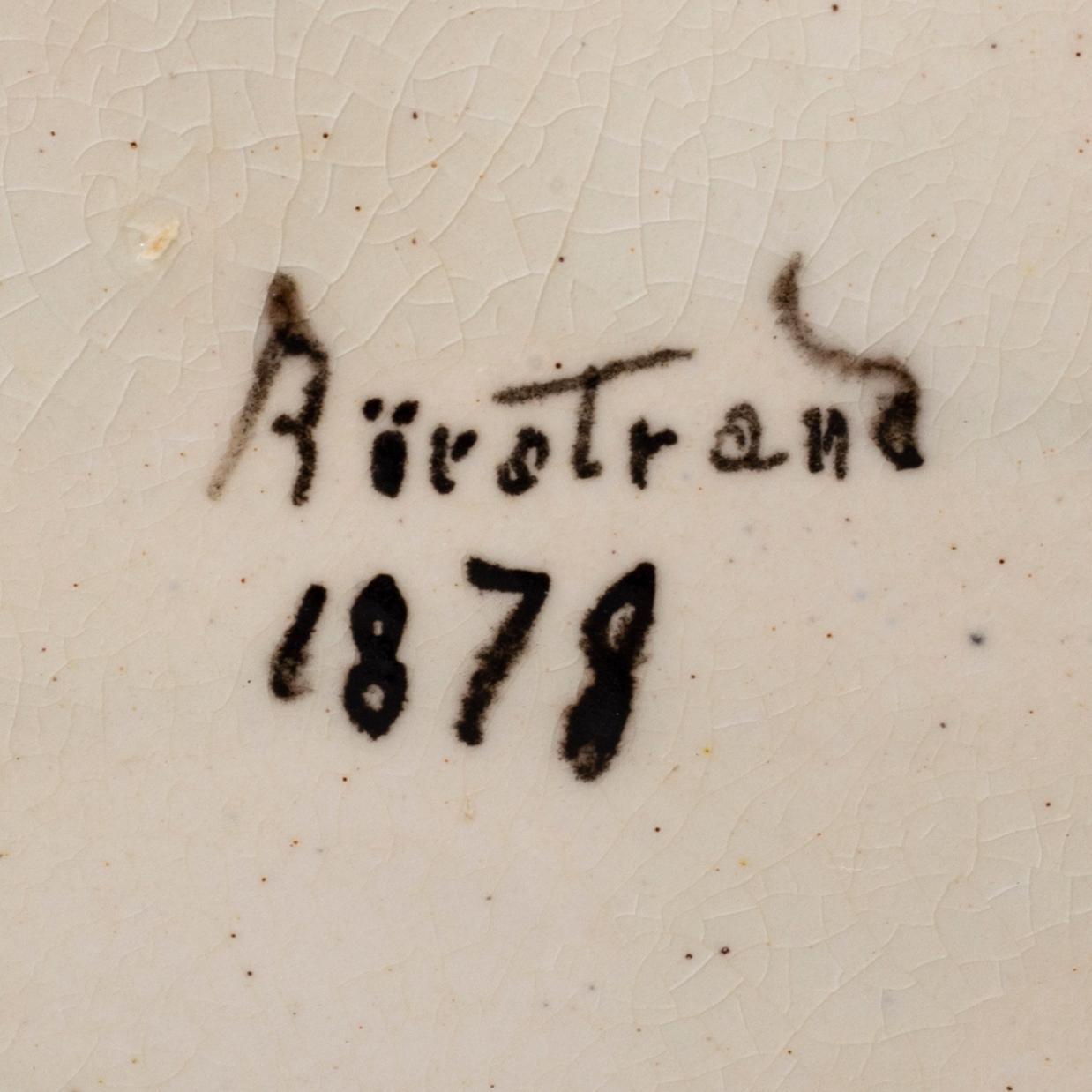 KANNA MED LOCK Rörstrand 1878 majolika.
