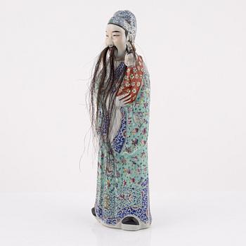 A large Chinese porcelain figure, second half of the 20th Century.