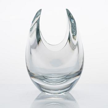 Aimo Okkolin, konstglas, "Gaffel", signerad Riihimäen Lasi Oy A. Okkolin.