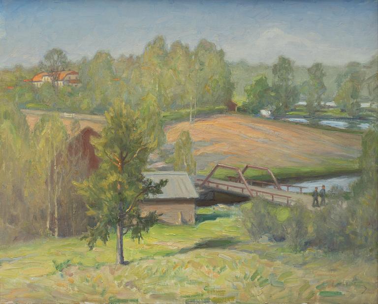 Erik (Ecke) Hedberg, At the factory.