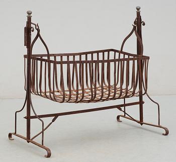 BARNSÄNG, järnsmide, tidigt 1800-tal.