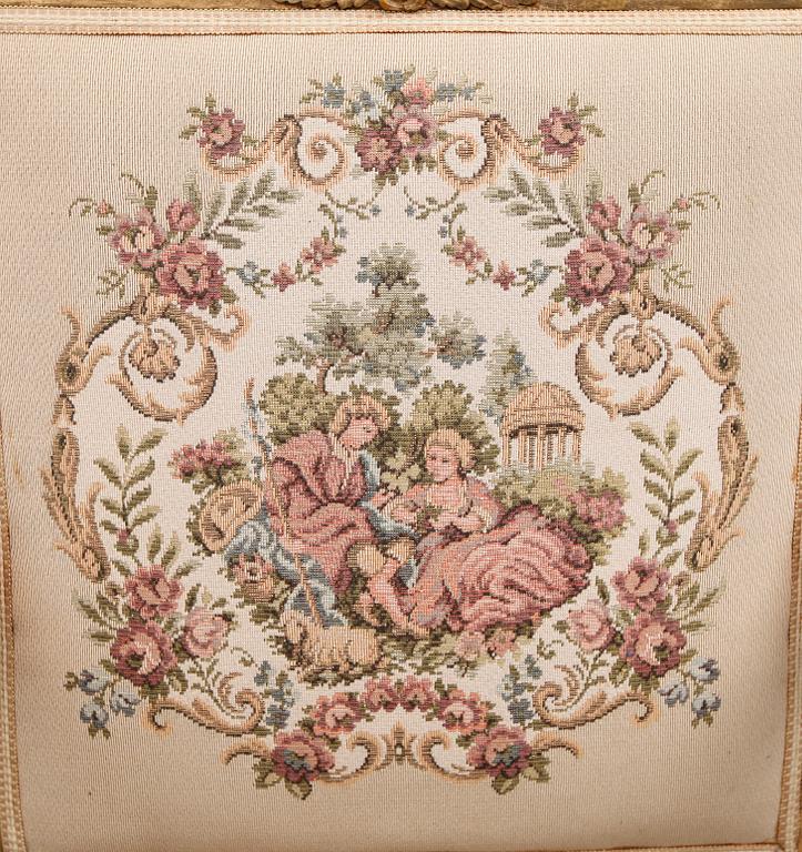 KARMSTOLAR, 1 par, Louis XVI stil, 1900-talets första hälft.