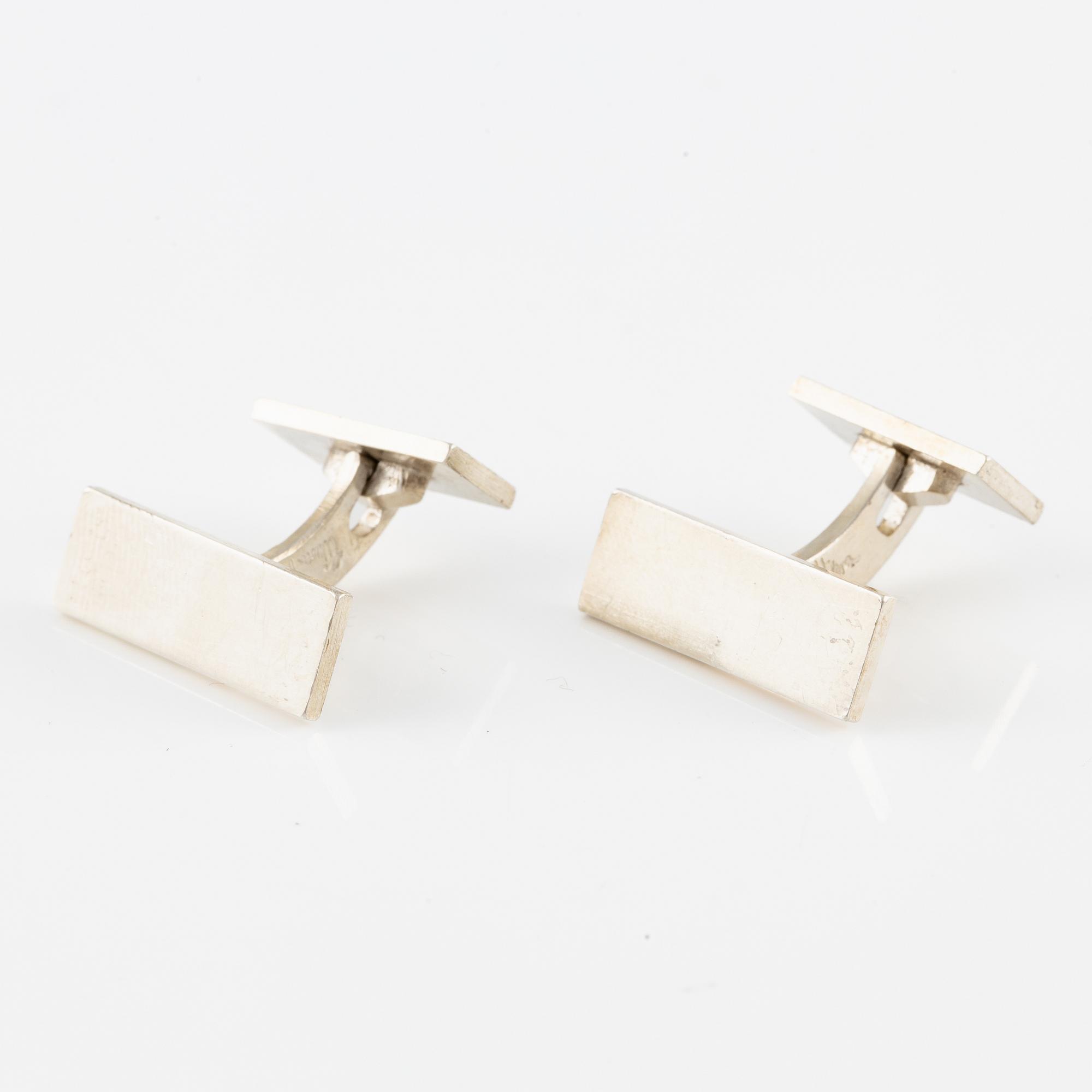Wiwen Nilsson, a pair of cufflinks, sterling silver, Lund 1958.