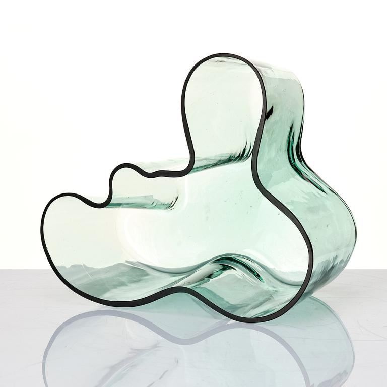 Alvar Aalto, a glass vase, model 9750, Karhula Glassworks, Finland 1937-49.