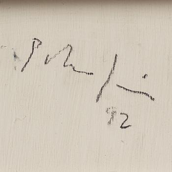Peter Frie, oil on panel, signed and dated -92 on verso.