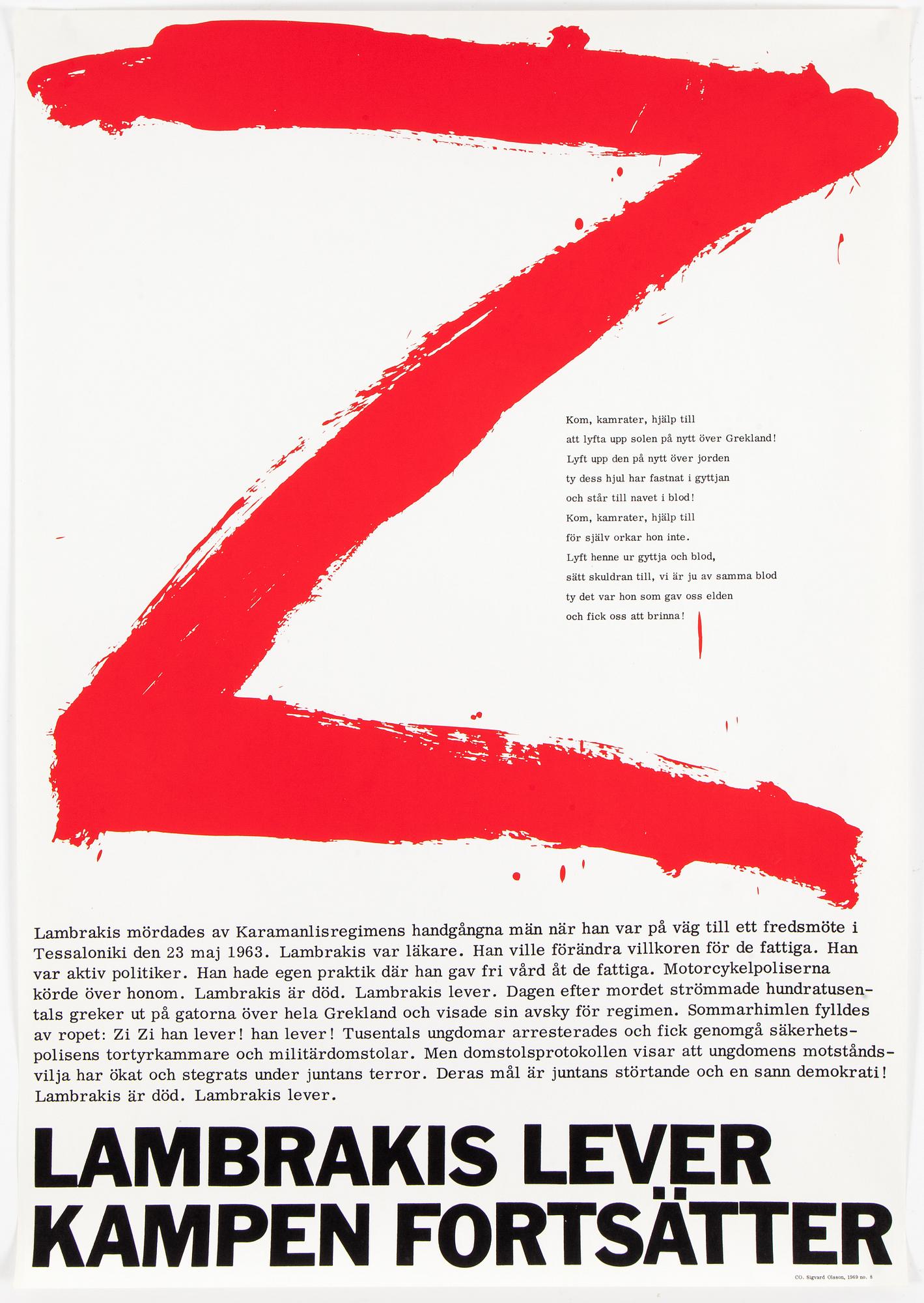 11 posters with political messages, mostly from Sweden, 60/70 s.