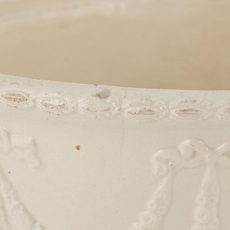 A creamware pâté tureen, Empire, presumably Rörstrand, Sweden.