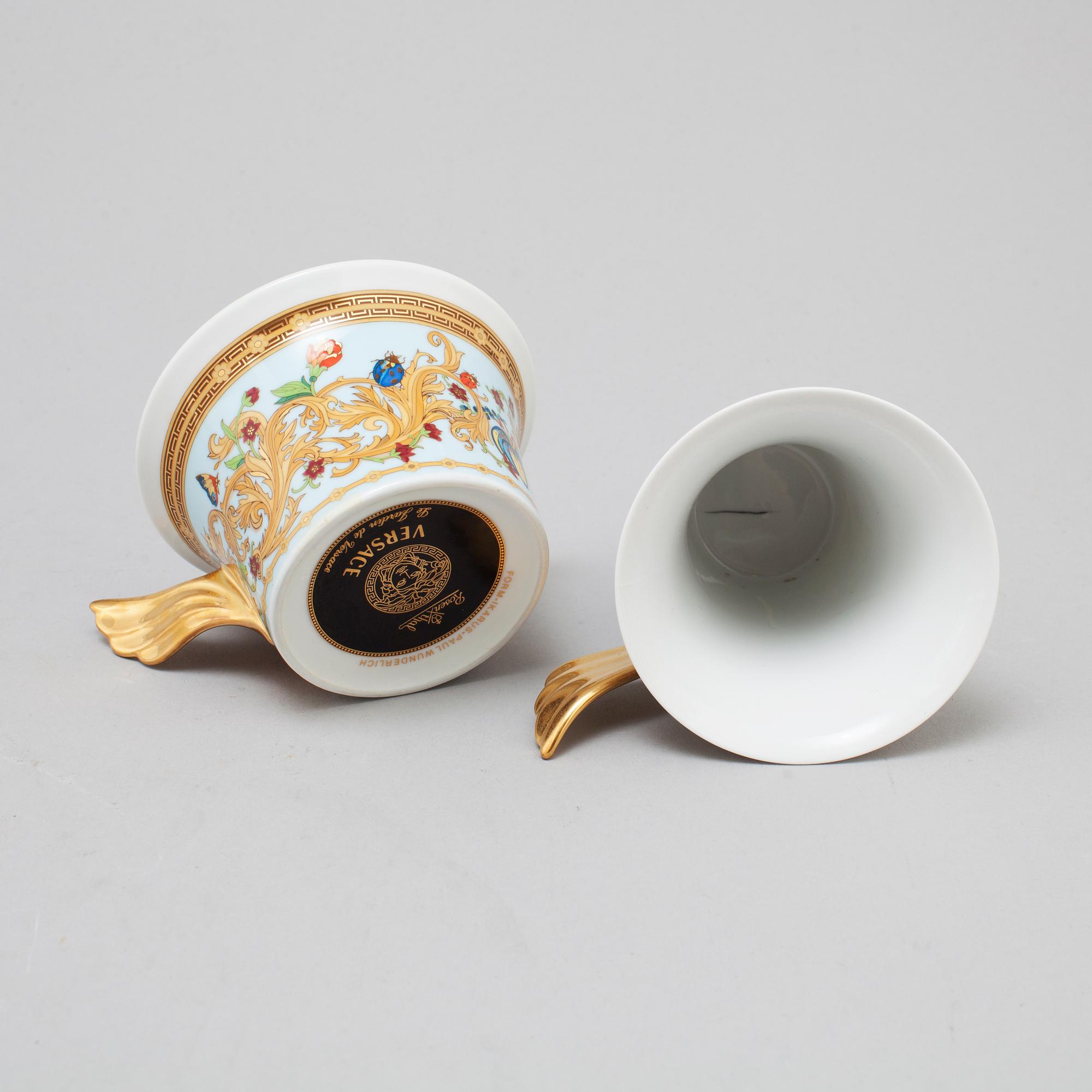 SERVIS, 56 delar, porslin, Versace, Rosenthal.