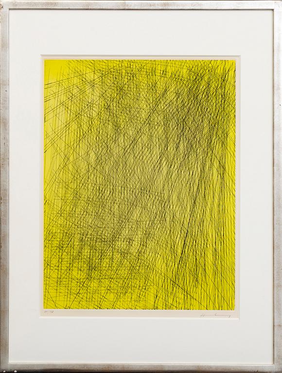 HANS HARTUNG, a colour etching, signed and numbered.