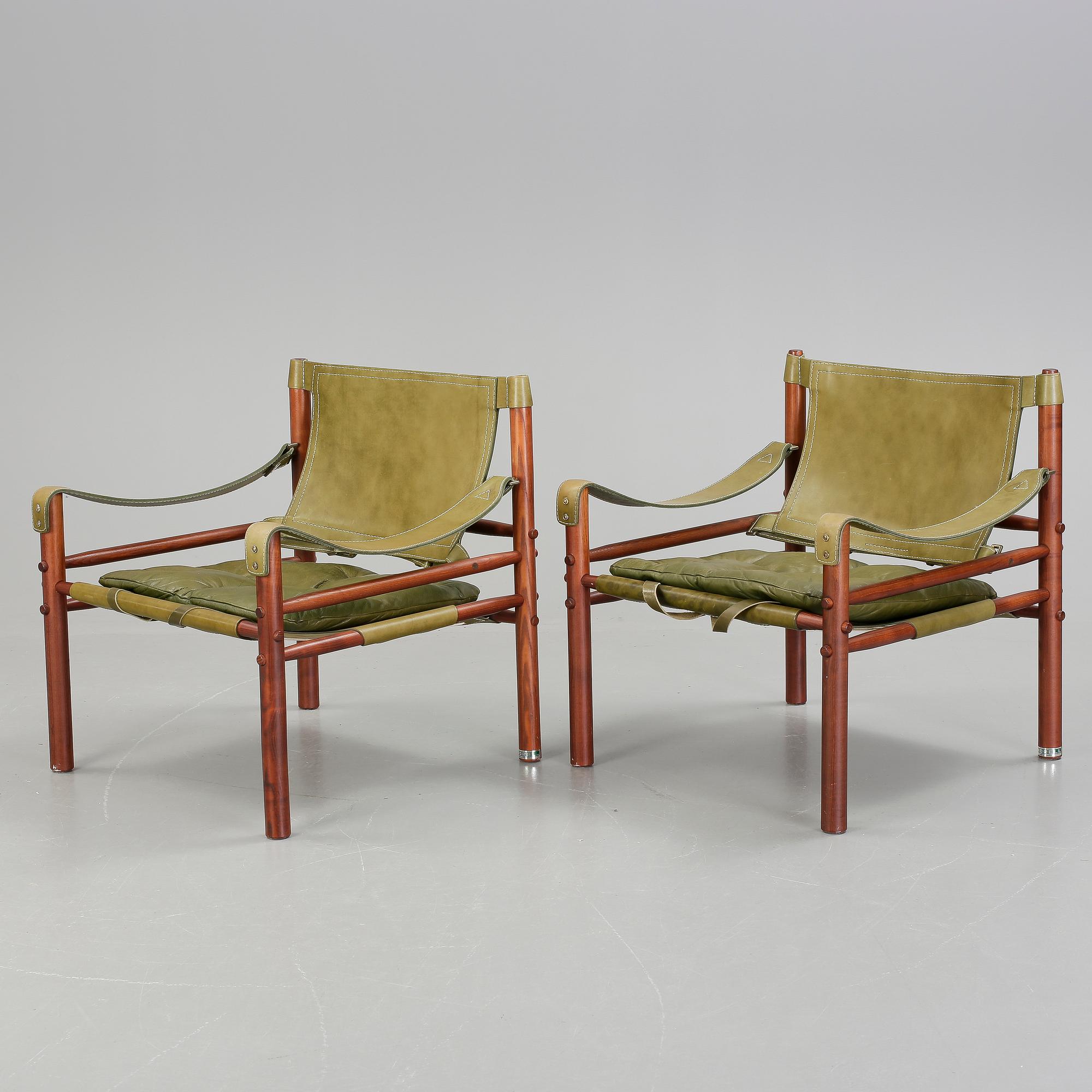 FÅTÖLJER, ett par. "Sirocco", Arne Norell, modellen formgiven 1964.