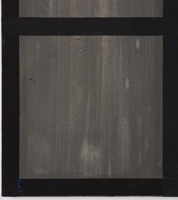 Harvey Quaytman, "Ivory, Slat and Black Glass".