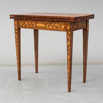 An English or Dutch games table from the 19th century.