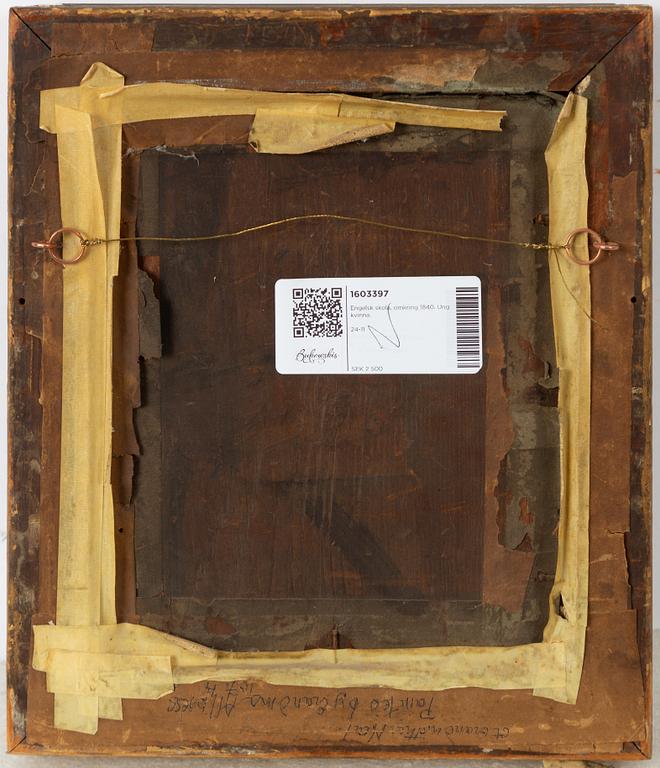 Engelsk skola, omkring 1840. Ung kvinna.