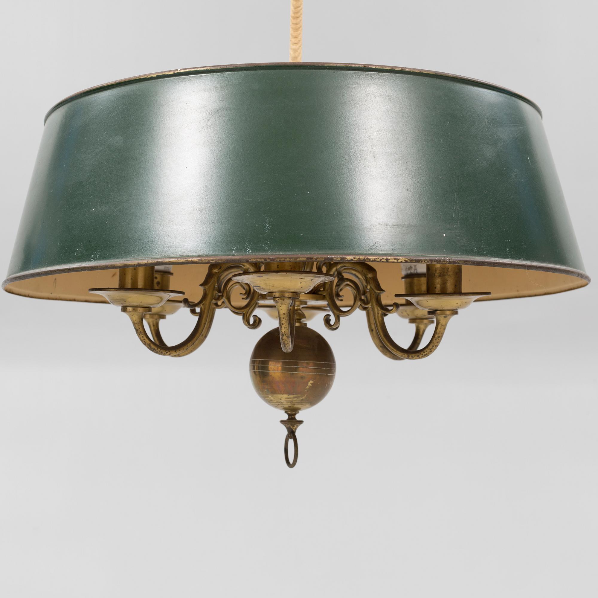 A ceiling lamp, circa mid 20th century.