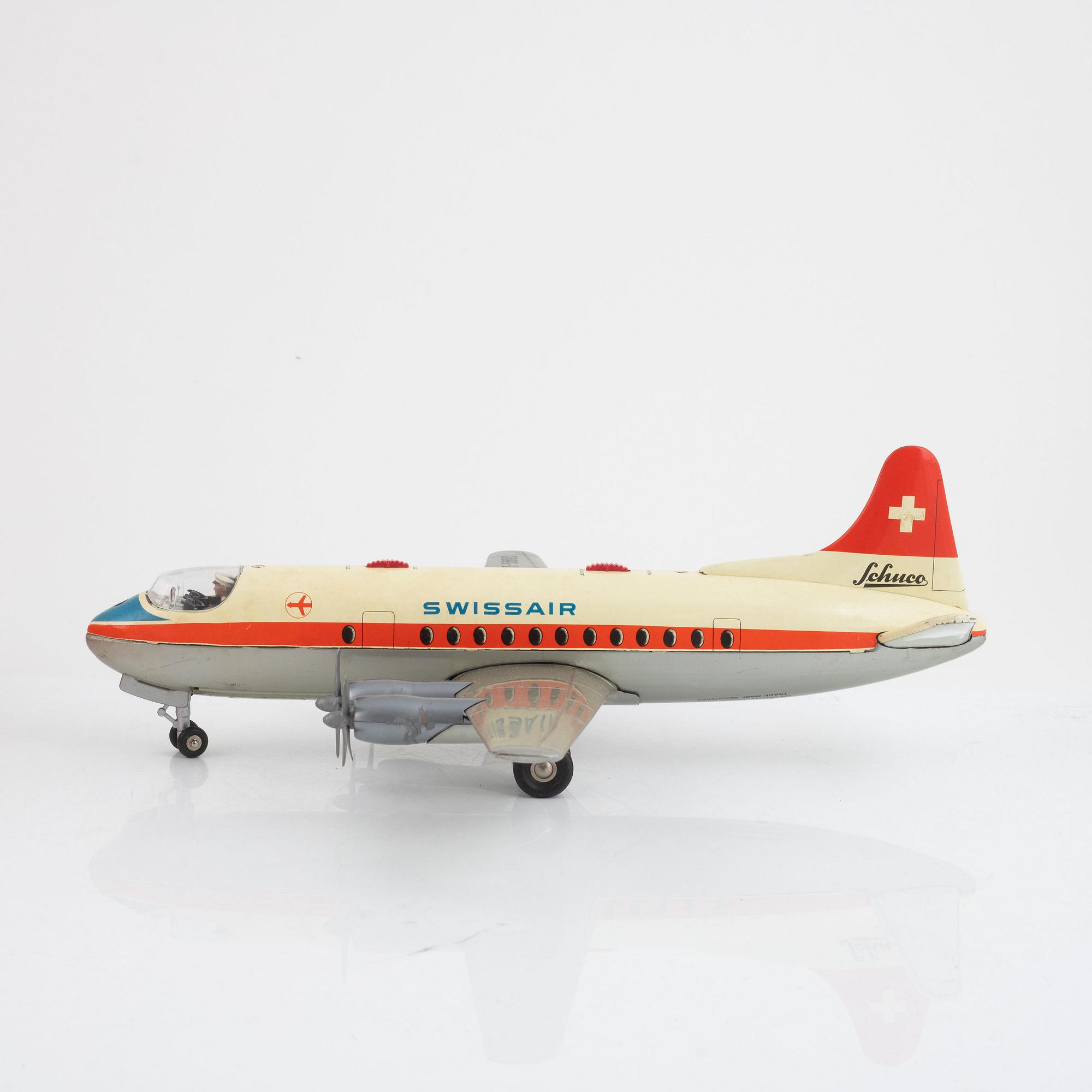 Schuco, Flygplan Swissair, "Electro radiant 5600".
