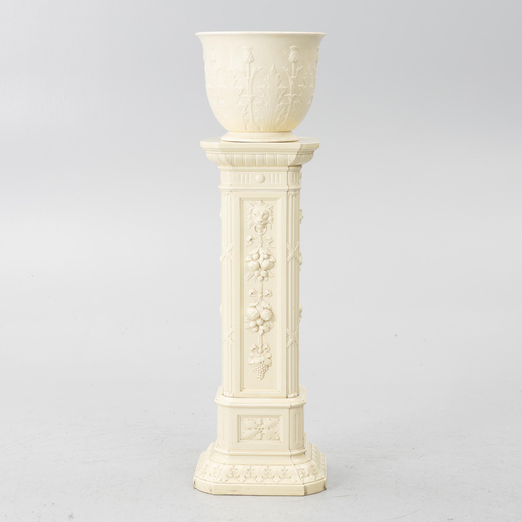Gustavsberg, Pedestal with outer liner, 1897–98.