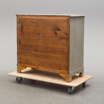 A mid 19th century painted chest of drawers.