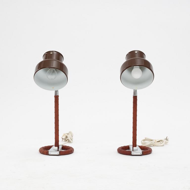 Anders Pehrson, a pair of 'Bumling table lamps, 1970's.