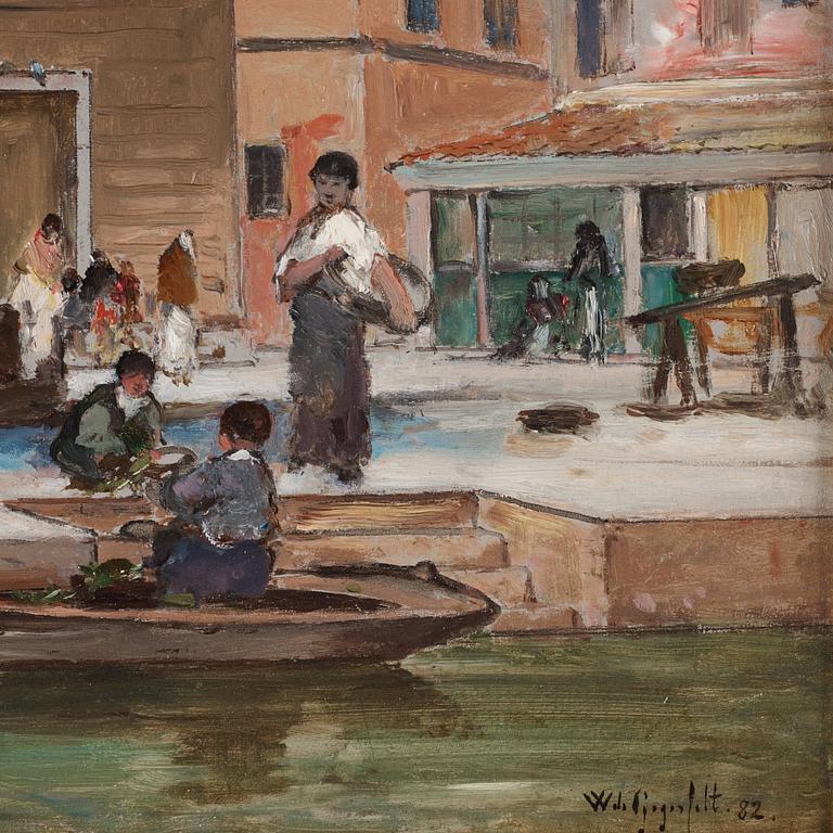 Wilhelm von Gegerfelt, Veneitian piazza.