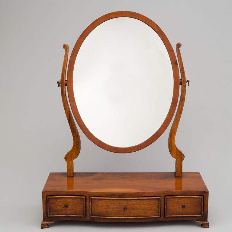 A yew table mirror, 20th century.